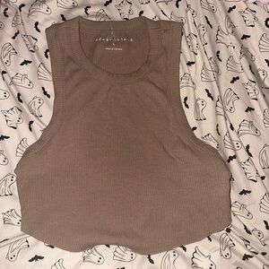 Aeropostale Women's Tan Crop Top